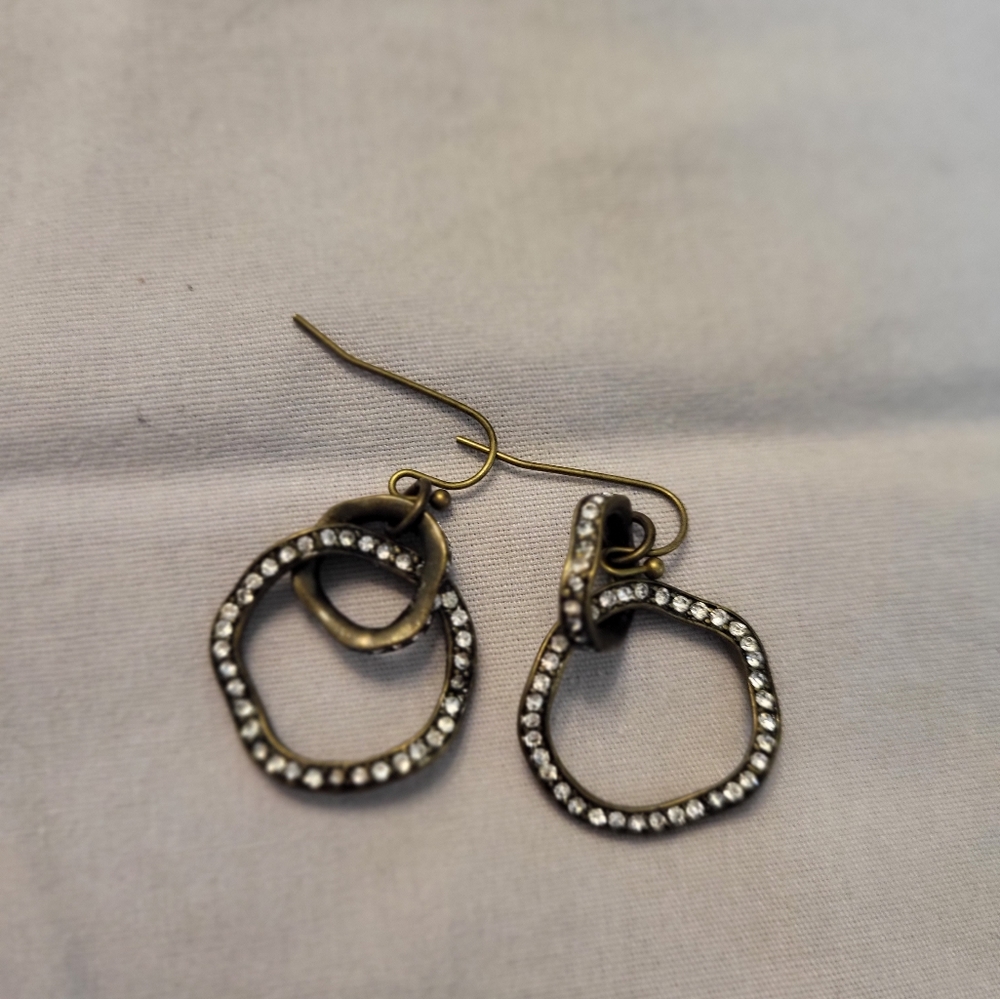 Matte gold earrings
